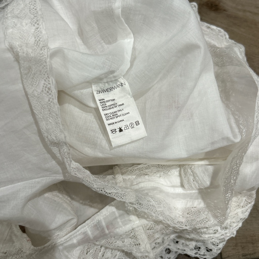 Zimmermann heathers pintuck frill floral mini shorts - Picture 6 of 6